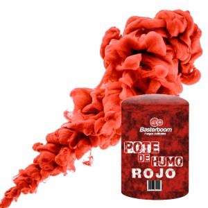 POTE DE HUMO CHICO ROJO x 1u